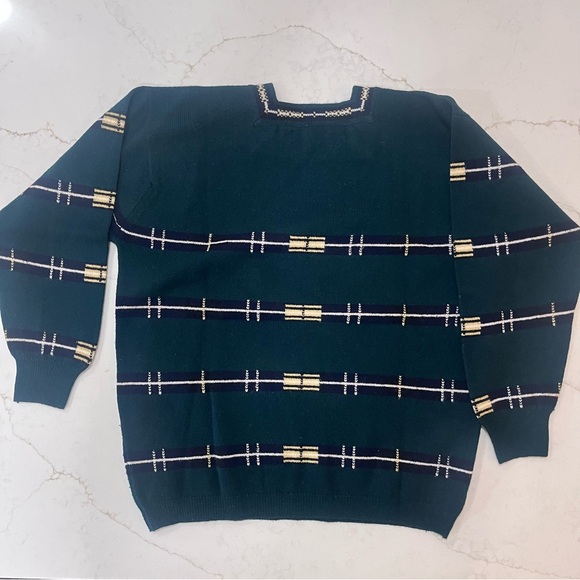 🐾 Vintage Pringle of Scotland Dog Sweater Wool Plaid - Picture 4 of 4